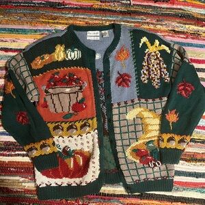 Fall Novelty Print Sweater